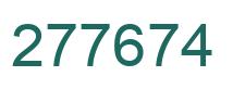 Number 277674 green image