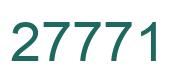 Number 27771 green image