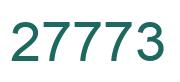 Number 27773 green image