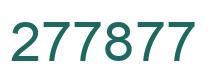 Number 277877 green image