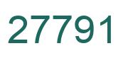 Number 27791 green image