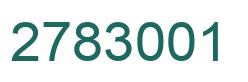 Number 2783001 green image