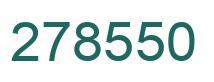 Number 278550 green image