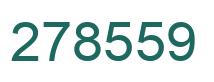 Number 278559 green image