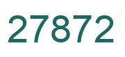 Number 27872 green image