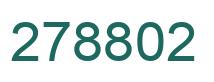 Number 278802 green image