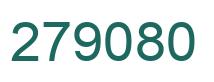 Number 279080 green image
