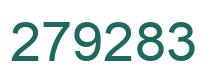 Number 279283 green image