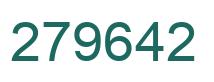 Number 279642 green image