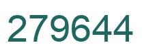 Number 279644 green image