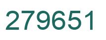 Number 279651 green image