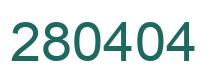Número 280404 imagen verde