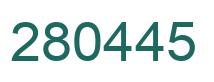Número 280445 imagen verde