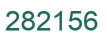 Number 282156 green image