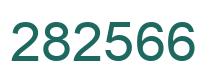 Number 282566 green image
