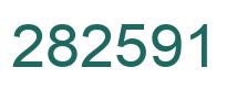 Number 282591 green image