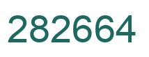 Number 282664 green image