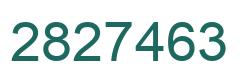 Número 2827463 imagen verde