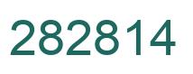 Number 282814 green image