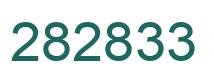 Number 282833 green image