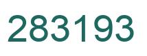 Number 283193 green image