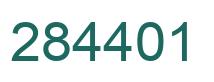 Number 284401 green image