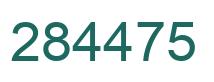 Number 284475 green image