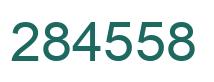 Number 284558 green image