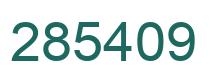 Número 285409 imagen verde