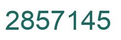 Number 2857145 green image