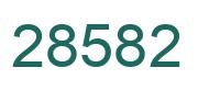 Number 28582 green image