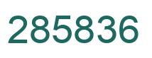 Number 285836 green image