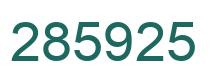 Número 285925 imagen verde