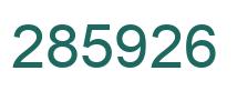 Número 285926 imagen verde
