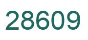 Number 28609 green image