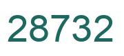 Número 28732 imagen verde