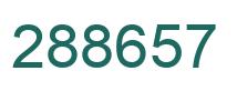 Número 288657 imagen verde