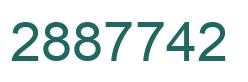 Number 2887742 green image