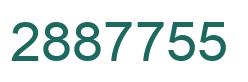 Number 2887755 green image