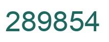 Número 289854 imagen verde