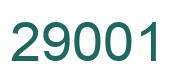 Number 29001 green image