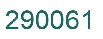 Number 290061 green image