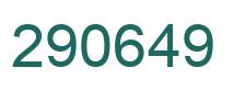 Número 290649 imagen verde