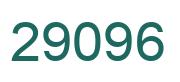 Number 29096 green image