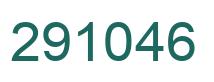 Number 291046 green image