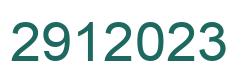 Number 2912023 green image