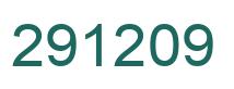 Number 291209 green image