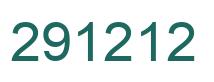 Number 291212 green image