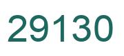 Number 29130 green image