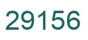 Number 29156 green image
